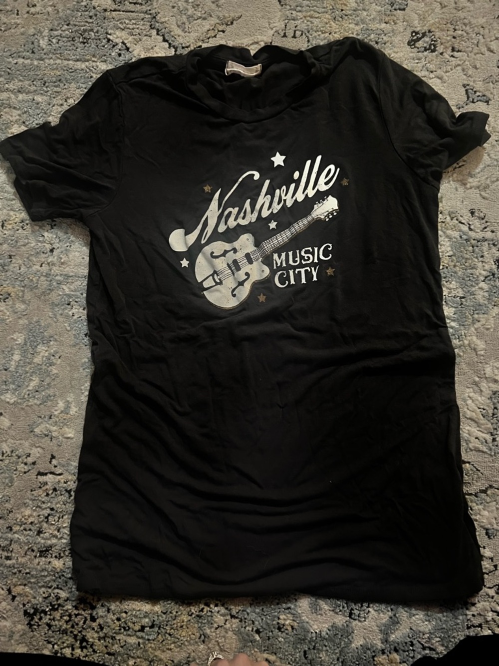 Altar'd State Dark Gray ‘Nashville Music City' Graphic Tee